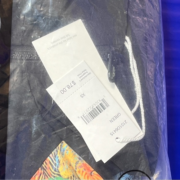 🆕 Jeff Staple Lightweight Jacket Black/Multi-Color Mens Size XS Fast Shipping - Picture 3 of 6